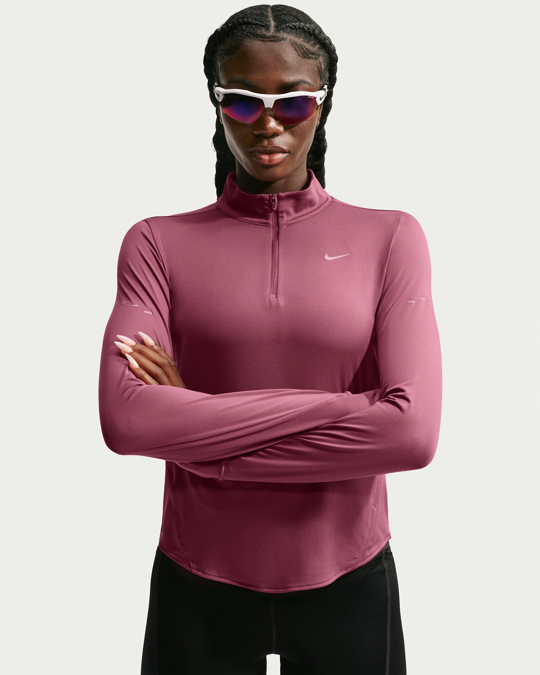 Nike Swift Women's Dri-FIT UV 1/4-Zip Running Top. Nike NO